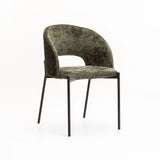 AZURI FABRIC DINING CHAIR - GREEN