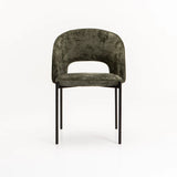 AZURI FABRIC DINING CHAIR - GREEN