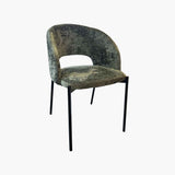 AZURI FABRIC DINING CHAIR - GREEN