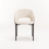 AZURI FABRIC DINING CHAIR - OATMEAL