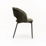 AZURI FABRIC DINING CHAIR - GREEN