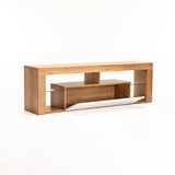 BARI 160cm 1 DOOR TV UNIT - WILD OAK/WHITE