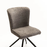 BARI FABRIC DINING CHAIR - GREY