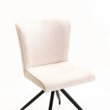 BARI FABRIC DINING CHAIR - CREAM