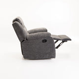 BAZ FABRIC ARMCHAIR RECLINER - GREY