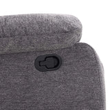 BAZ FABRIC ARMCHAIR RECLINER - GREY