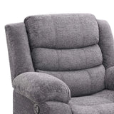 BAZ FABRIC ARMCHAIR RECLINER - GREY