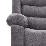 BAZ FABRIC ARMCHAIR RECLINER - GREY