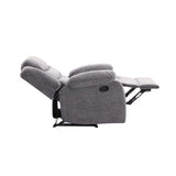 BAZ FABRIC ARMCHAIR RECLINER - GREY