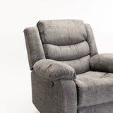 BAZ FABRIC ARMCHAIR RECLINER - GREY