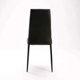 BENNY LEATHER TOUCH DINING CHAIR - BLACK