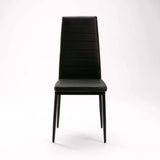 BENNY LEATHER TOUCH DINING CHAIR - BLACK