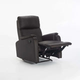 BO LEATHER TOUCH ARMCHAIR RECLINER - BROWN