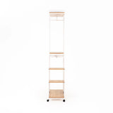 BOLT MULTI SHELF + HANGING OPEN ROBE - BEECH/WHITE