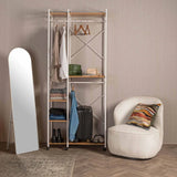 BOLT MULTI SHELF + HANGING OPEN ROBE - BEECH/WHITE