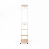 BOLT MULTI SHELF + HANGING OPEN ROBE - BEECH/WHITE