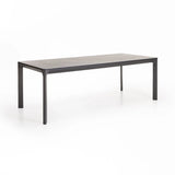 BORNEO 220x100cm STONE TOP OUTDOOR TABLE-DARK GREY