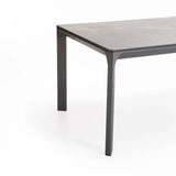 BORNEO 220x100cm STONE TOP OUTDOOR TABLE-DARK GREY