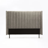 BRIA FABRIC QUEEN HEADBOARD - LIGHT GREY