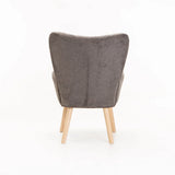 BRODY FABRIC CHAIR - DARK GREY