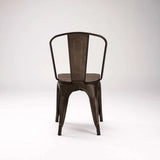 BRONX DINING CHAIR WITH WOOD - RUSTIC