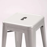 BRONX KITCHEN STOOL - SILVER