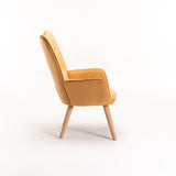 BROOK VELVET CHAIR - MUSTARD