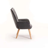 BROOK VELVET CHAIR - GREY