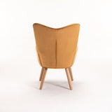 BROOK VELVET CHAIR - MUSTARD