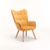 BROOK VELVET CHAIR - MUSTARD