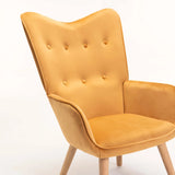 BROOK VELVET CHAIR - MUSTARD