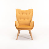 BROOK VELVET CHAIR - MUSTARD