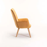 BROOK VELVET CHAIR - MUSTARD