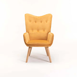 BROOK VELVET CHAIR - MUSTARD