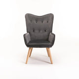 BROOK VELVET CHAIR - GREY