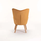 BROOK VELVET CHAIR - MUSTARD