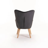 BROOK VELVET CHAIR - GREY