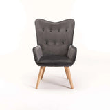 BROOK VELVET CHAIR - GREY