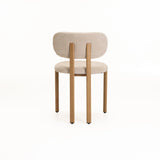 CALLIE  FABRIC DINING CHAIR - CREAM