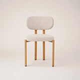 CALLIE  FABRIC DINING CHAIR - CREAM