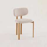 CALLIE  FABRIC DINING CHAIR - CREAM