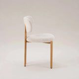 CALLIE  FABRIC DINING CHAIR - CREAM