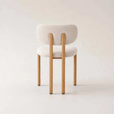 CALLIE  FABRIC DINING CHAIR - CREAM