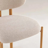 CALLIE  FABRIC DINING CHAIR - CREAM