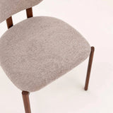 CALLIE  FABRIC DINING CHAIR - LATTE