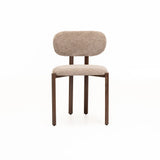 CALLIE  FABRIC DINING CHAIR - LATTE