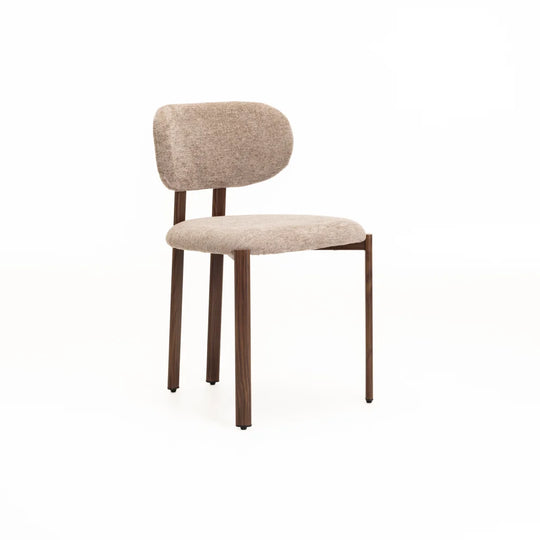 CALLIE  FABRIC DINING CHAIR - LATTE