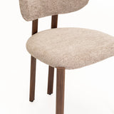 CALLIE  FABRIC DINING CHAIR - LATTE
