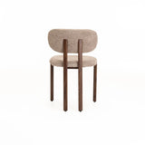 CALLIE  FABRIC DINING CHAIR - LATTE