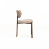 CALLIE  FABRIC DINING CHAIR - LATTE
